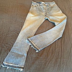 Re/done Levi’s Elsa Jeans in a light wash
